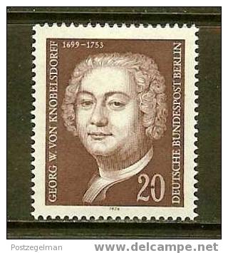 BERLIN 1974 MNH Stamp(s) Georg Wenzeslaus 464 #1117 - Unused Stamps
