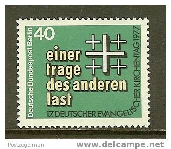 BERLIN 1977 MNH Stamp(s) Evangelic Day 548 #1599 - Unused Stamps