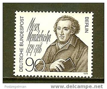 BERLIN 1979 MNH Stamp(s) Moses Medlesohn 601 #1661 - Unused Stamps