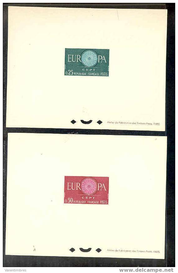 France Epreuve De Luxe  Europa 1960 N°  YT 1266/67 - 1960