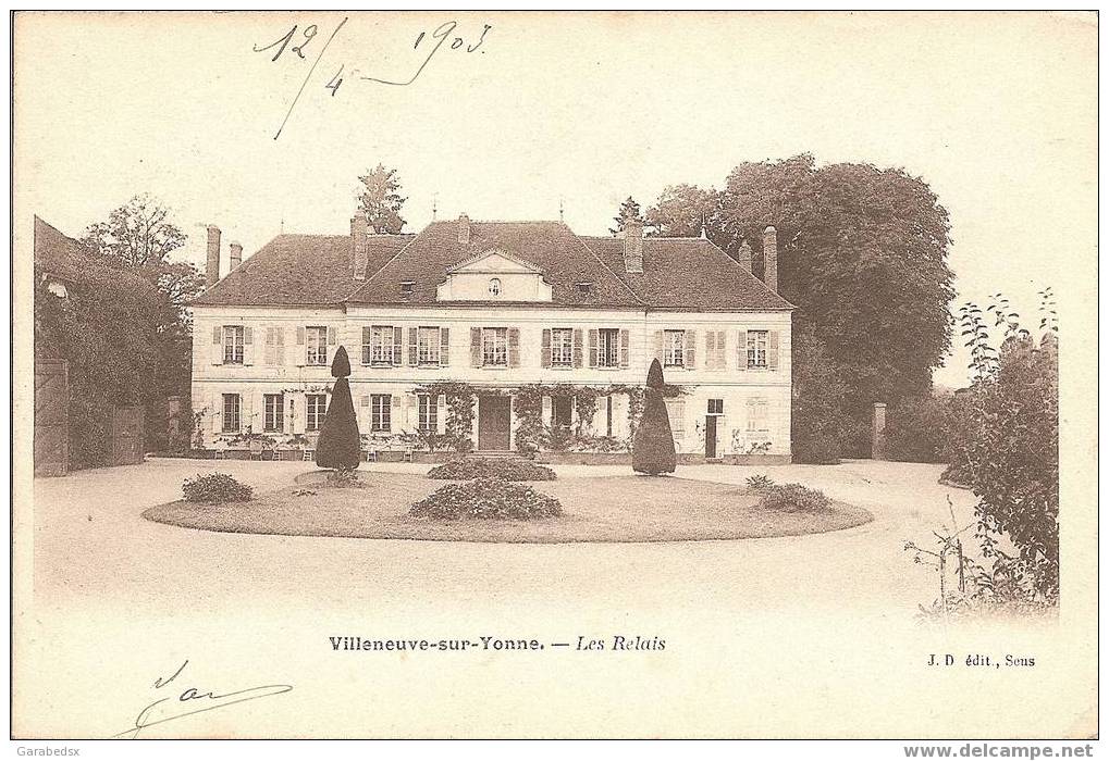 CPA De VILLENEUVE SUR YONNE - Les Relais (1903). - Villeneuve-sur-Yonne