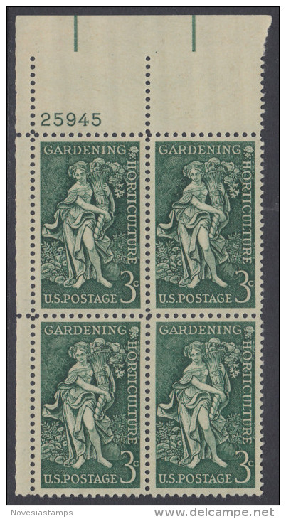 !a! USA Sc# 1100 MNH PLATEBLOCK (UL/25945) - Gardening - Nuevos