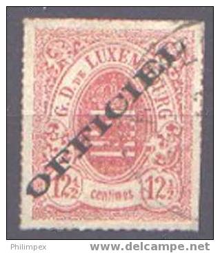 LUXEMBOURG, RARE OFFICIAL FROM 1875 NICELY USED, Signed	R.Calves! - Oficiales