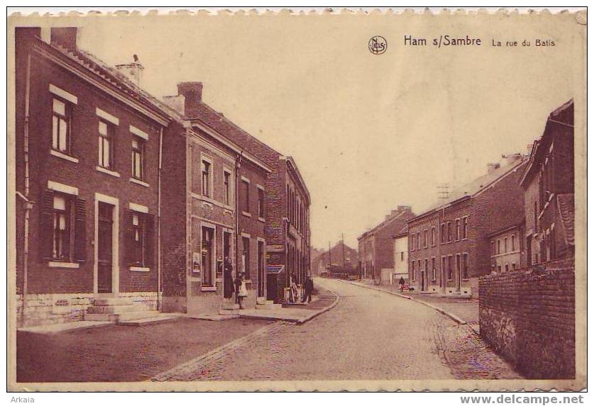 HAM S/SAMBRE = La Rue Du Batis  (Nels) 1928 - Jemeppe-sur-Sambre