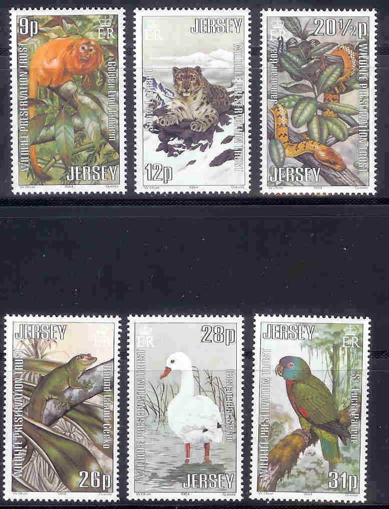 JERSEY 1984 MNH Stamp(s) Animals 314-319 #4264 - Other & Unclassified