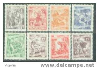 YU 1953-717-23 DEFINITIVE, YUGOSLAVIA, 1 X 7v, MNH - Unused Stamps