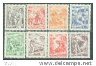 YU 1953-717-23 DEFINITIVE, YUGOSLAVIA, 1 X 7v, MNH - Ongebruikt