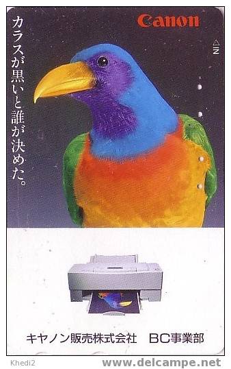 Télécarte JAPON - ANIMAL - OISEAU AIGLE - Pub Photo CANON  - EAGLE BIRD JAPAN Phonecard - 04 - Águilas & Aves De Presa