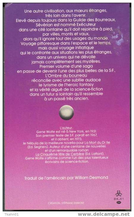 PRESENCE DU FUTUR  N° 321  " L´OMBRE DU BOURREAU "  DE 1981  GENE-WOLFE - Présence Du Futur