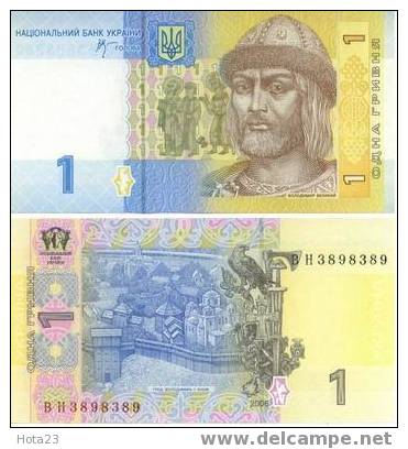 UKRAINE-1 GRIVNA-2006y - UNC - Ucrania