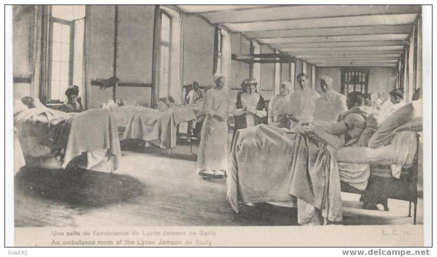 SALLE D AMBULANCE DU LYCEE JAMSON DE SAILLY HOPITAL AUXILIAIRE N° 117 - Red Cross