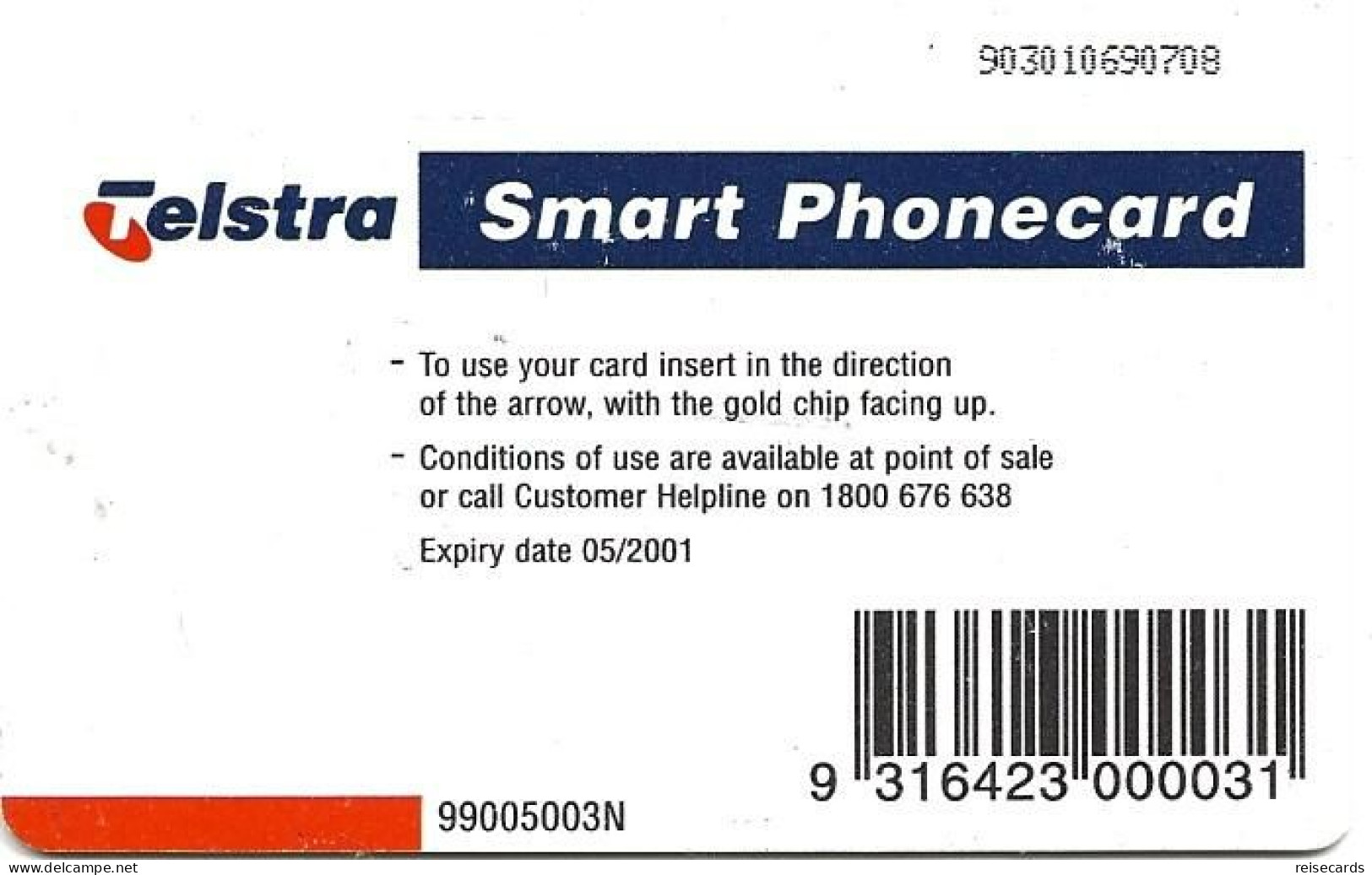 Auaralia: Telstra Smart Phoncard - Fish - Australie