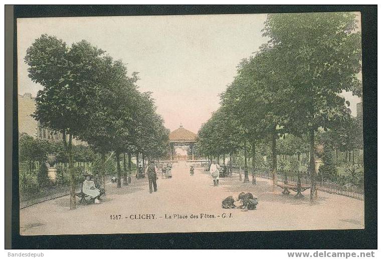 Clichy - Place Des Fêtes ( Colorisée G.I. 1517) - Clichy