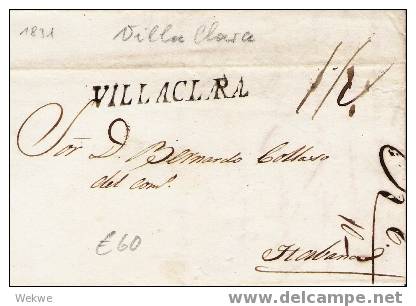 SPc028/-/SPANIEN -  KUBA -  Pre-Philatelia 1831, Villaclara A Havanna - Cuba (1874-1898)