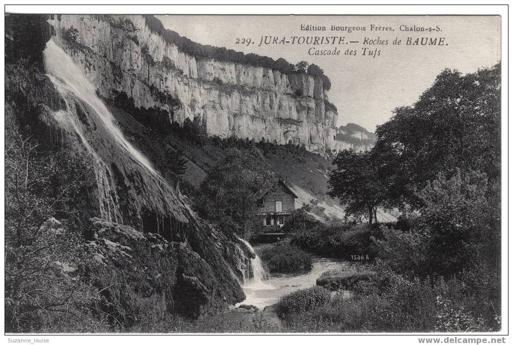 CPA -  Jura-Touristique. - Roches De Baume.  Cascade Des Tufs. - Baume-les-Messieurs