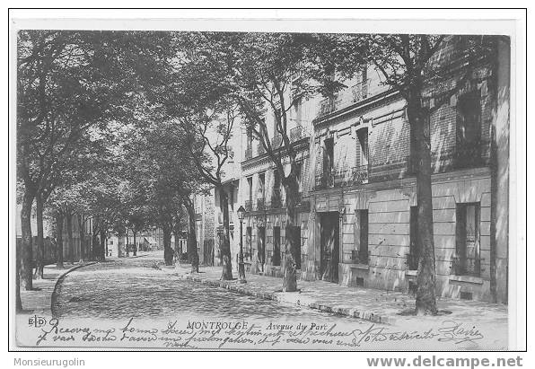 92 ) MONTROUGE, Avenue Du Parc, N° 8 ELD, - Montrouge