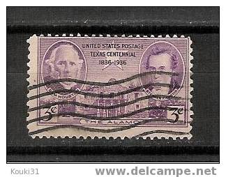 USA YT 342 Obl : Indépendance Du Texas - Used Stamps