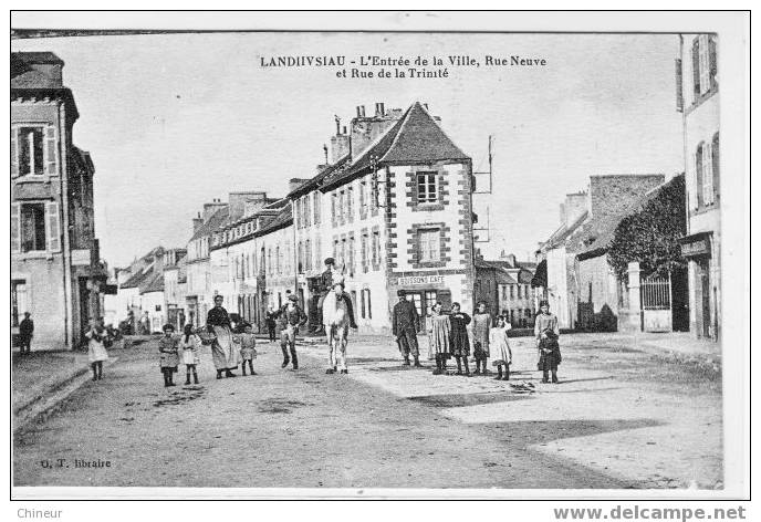 LANDIVISIAU ENTREE DE LA VILLE RUE NEUVE ET RUE DE LA TRINITE - Landivisiau