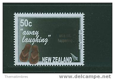 NZ0039 Away Laughing Chaussure Tong Language Kiwi Nouvelle Zelande 2007 Neuf ** - Otros & Sin Clasificación