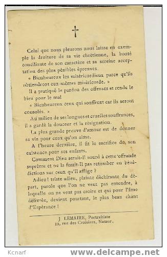 Faire-parts De UCCLE De 1937 ( Né à AVERNAS En 1880 ). - Other & Unclassified