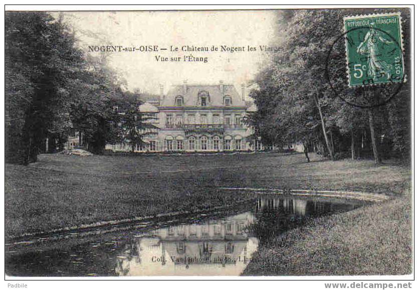 Carte Postale  60.  Nogent-sur-Oise Chateau De Nogent-les-Vierges  Vue Sur L'étang - Nogent Sur Oise