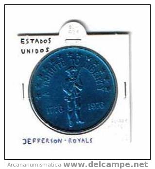 ESTADOS UNIDOS U.S.A.  Medalla JEFFERSON  ROYALS        DL-621 - Altri & Non Classificati