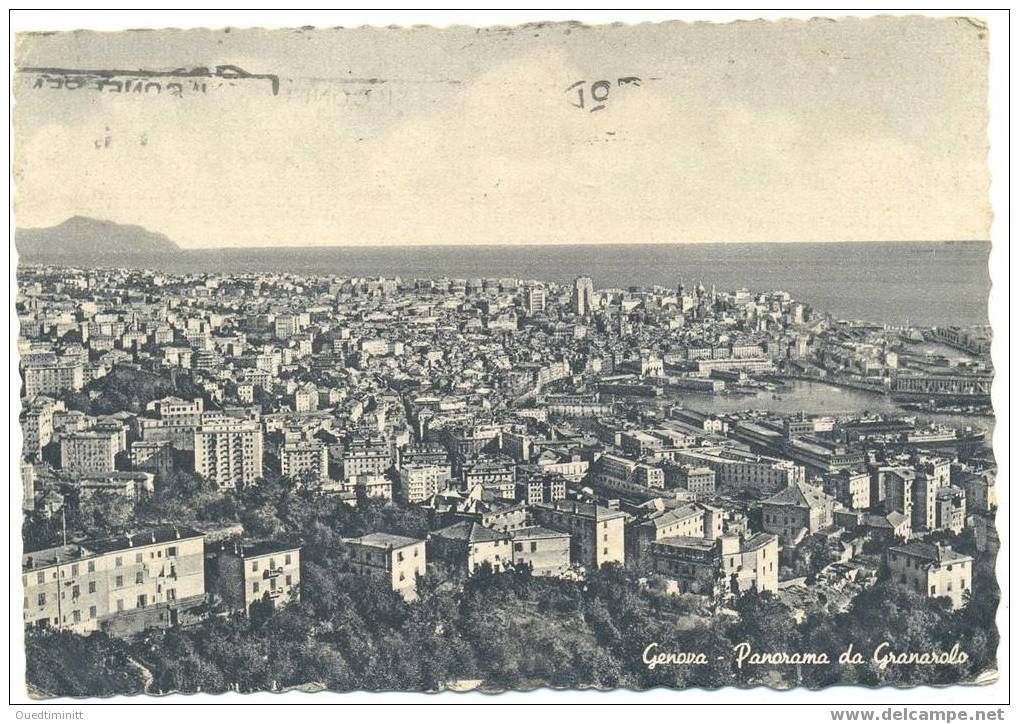 Genova.Panorama Da Granarolo.1954. - Genova (Genoa)