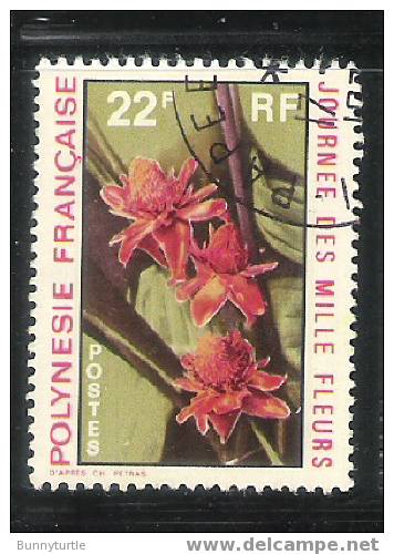 French Polynesia 1971 Flowers 22fr Used - Gebraucht