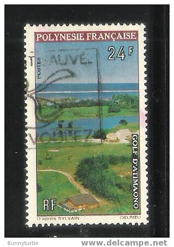 French Polynesia 1974 Atimaono Golf Course 24fr Used - Usados