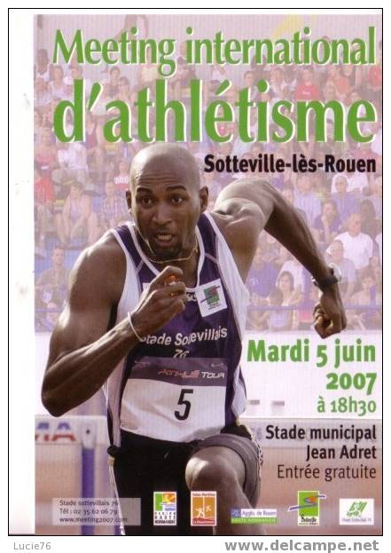 Meeting International D´ATHLETISME  - Sotteville Lès Rouen  - 05 Juin 2007 - Athletics