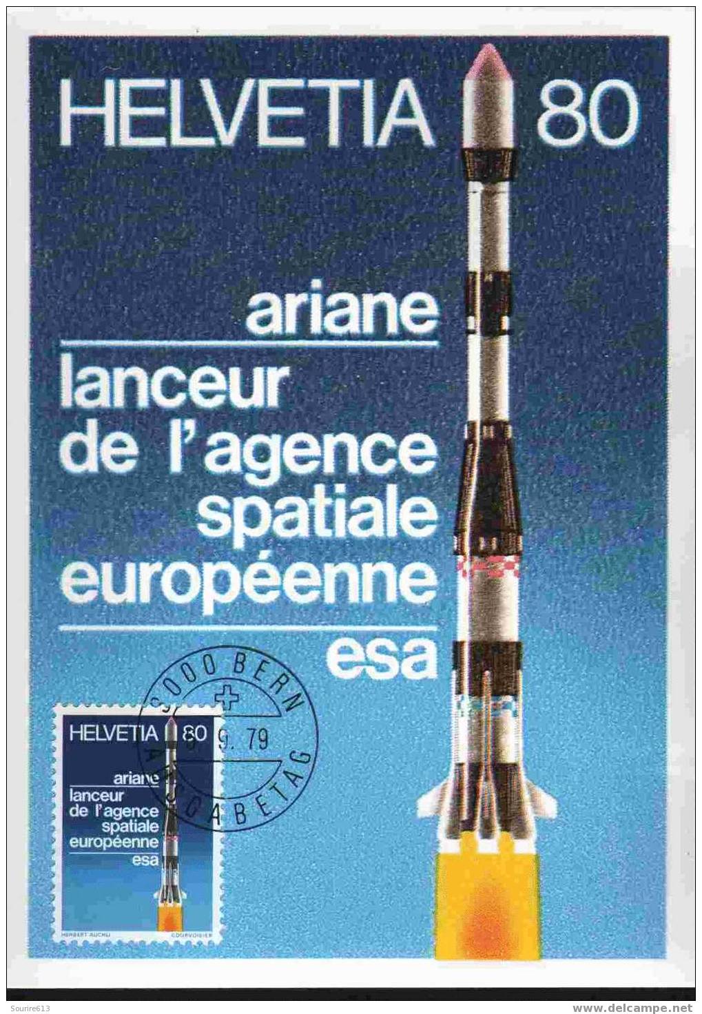 CPJ Suisse 1979 Espace Ariane Lanceur Européen - Europa