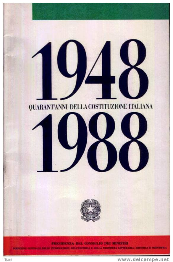 LA COSTITUZIONE ITALIANA - Histoire, Philosophie Et Géographie