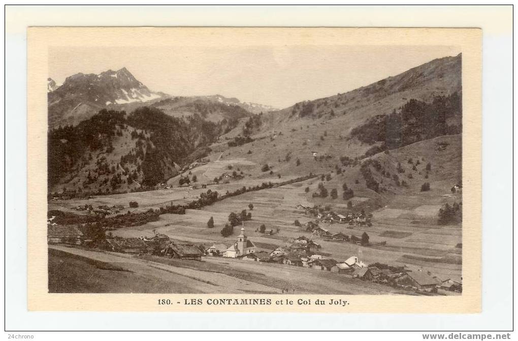 Les Contamines Et Le Col Du Joly (07-2491) - Les Contamines-Montjoie