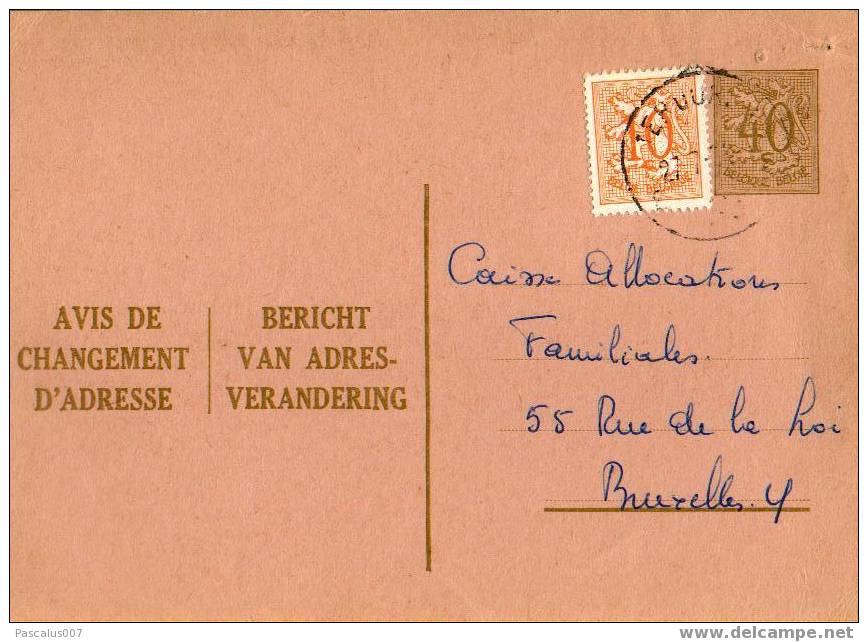 A00007 - Entier Postal - Changement D'adresse N°11 FN De 1959 - Bericht Van Adresverandering - Addr. Chang.