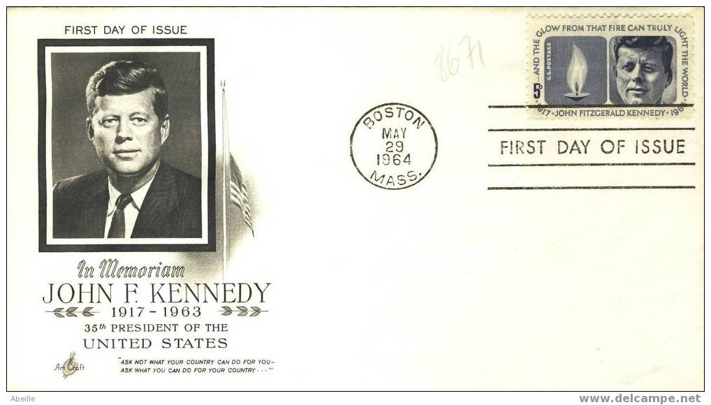 8671 FDC E.U. - Kennedy (John F.)