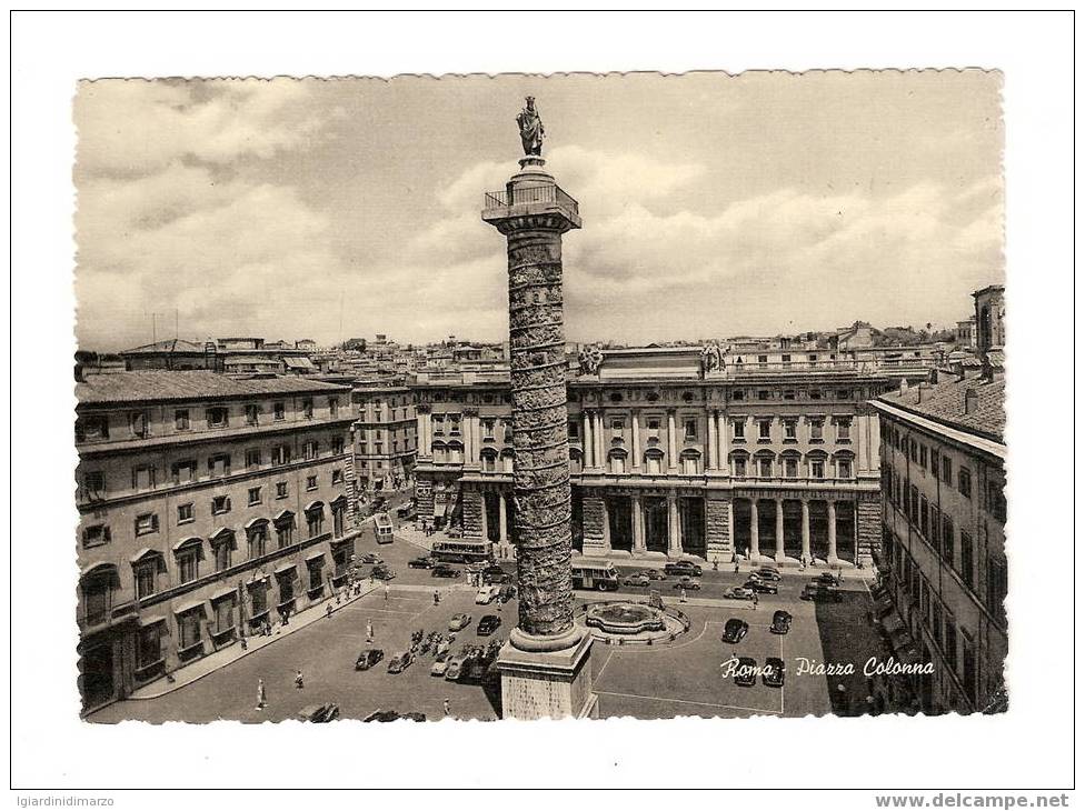 ROMA - PIAZZA COLONNA - ANIMATA/AUTO - Nuova, Non Viaggiata - In Ottime Condizioni - DC0759. - Orte & Plätze