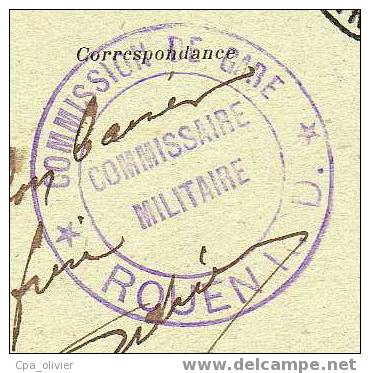 76 ROUEN Fontaine Ste Marie, Cachet "Commission De Gare Rouen RD, Commissaire Militaire", Ed JC 17, 1919 - Rouen