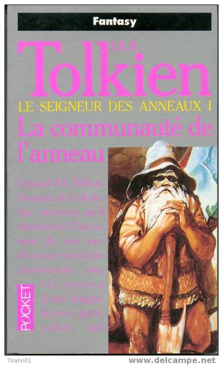 P-P S-F  N° 5452   " LA COMMUNAUTE DE L´ANNEAU "  J-J-R-TOLKIEN  540 PAGES - Presses Pocket