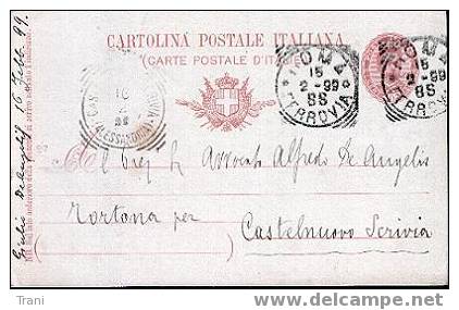 CARTOLINA POSTALE - Anno 1899 - Stamped Stationery