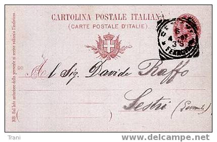 VAPORETTO "SCANDIA" - Anno 1897 - Stamped Stationery