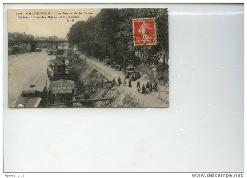 94 CHARENTON    Les Bords De La Seine    Debarcadere Des Bateaux Parisiens - Charenton Le Pont