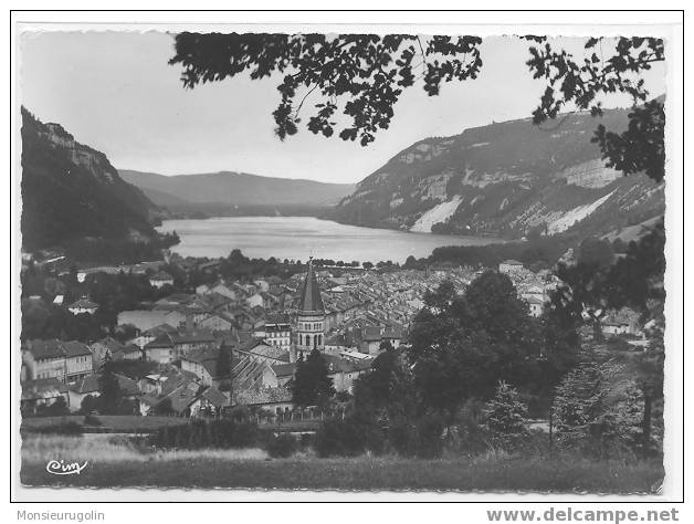 01 ) (FL) NANTUA, VUE GENERALE, CPSM 150 X 105 N Et B Bords Dentellés, CIM Edit - Nantua