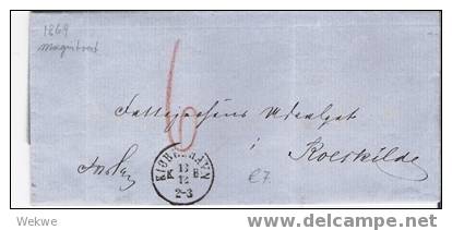 Dk-C9-004/ DÄNEMARK -  Vom Magistrat Copenhagen 1869 N. Roerkilde, Unfrei - Covers & Documents