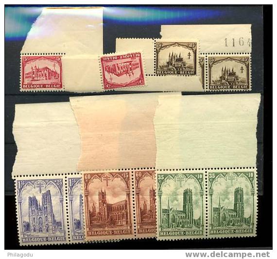 CATHEDRALES  2 X 267/71** Postfris   Cote 90 X 2= 180 Euros  SUPERBES - Unused Stamps