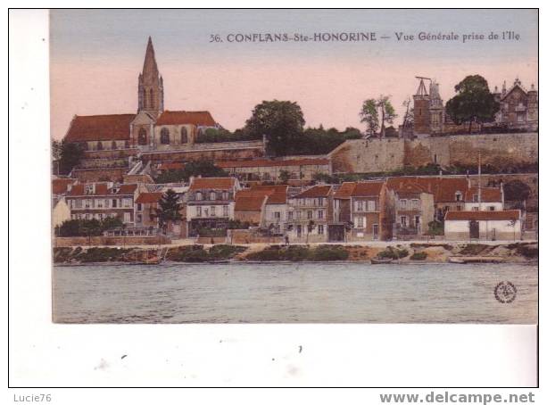 CONFLANS SAINTE HONORINE - Vue Générale Prise De L´Ile - N° 36 - Conflans Saint Honorine