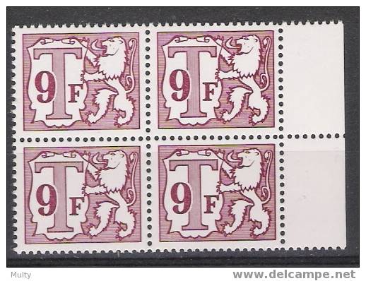Belgie TX81P (**) In Blok Van 4. - Postzegels