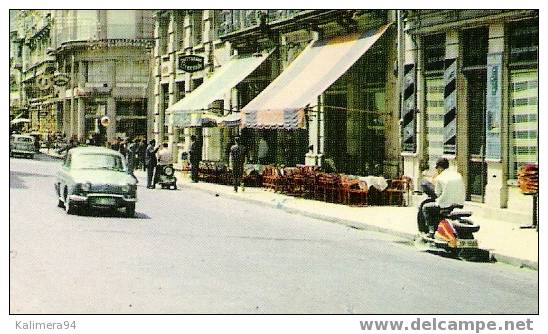 ESPAGNE / ORENSE / CALLE DE JOSE ANTONIO ( Banque "BANCO ESPANOL DE CREDITO" + Automobile Et Scooter Années 60 ) - Orense