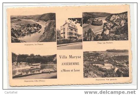 Anseremme Sur Meuse Et Lesse : Villa Maryse, Pension De Famille - Dinant