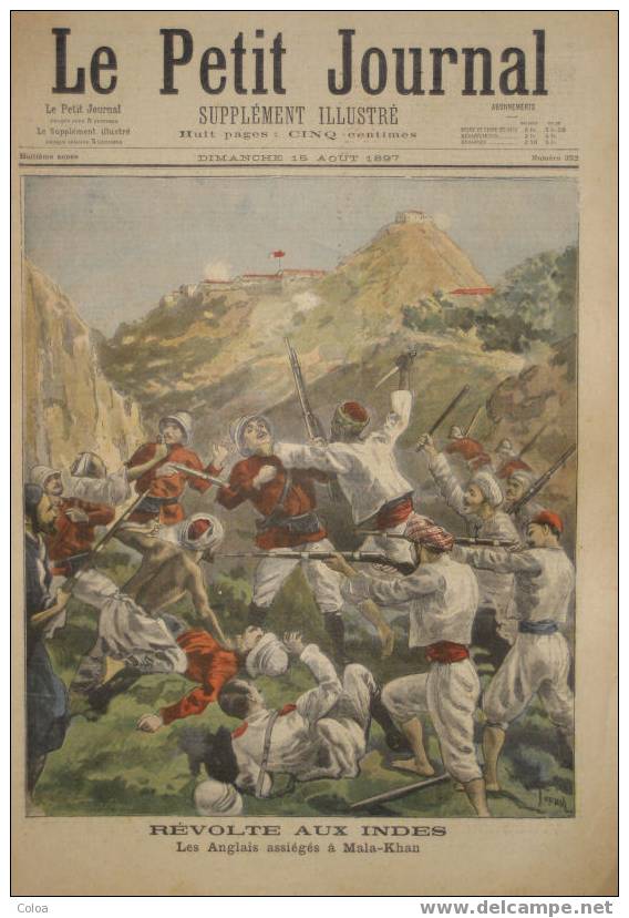 Révolte Aux Indes Les Anglais Assiégés à Mala Khan 1897 - Le Petit Journal
