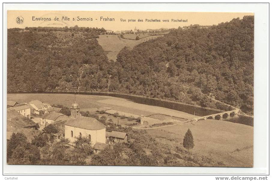 Alle Sur Semois; Frahan, Vue Prise Des Rochettes Vers Rochehaut - Vresse-sur-Semois